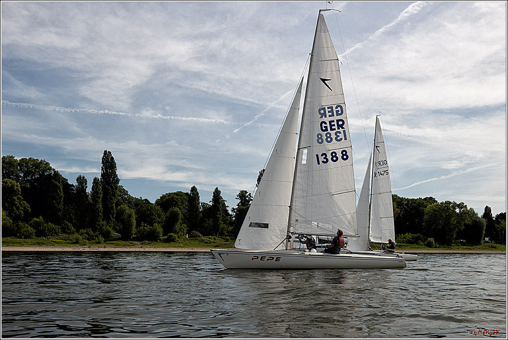 100 Jahre Rheinwoche 2022 - 1. Wettfahrt Porz - Hitdorf, 03.06.2022,